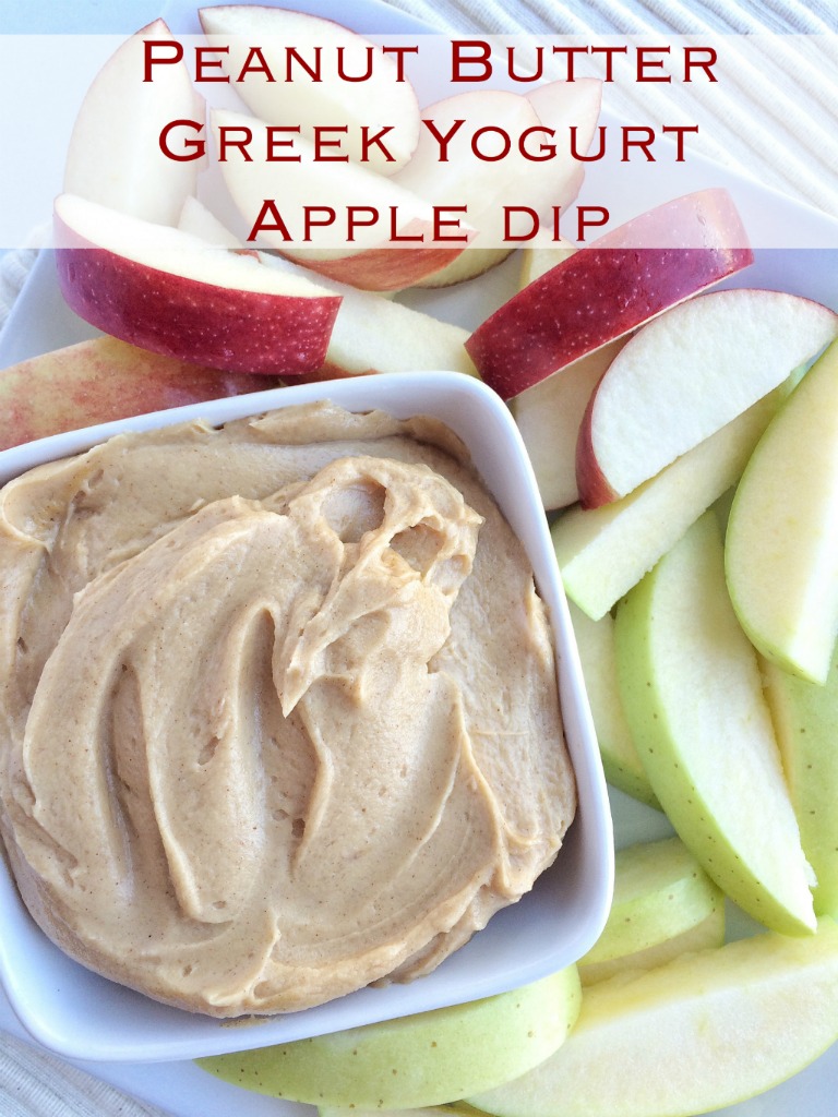 Peanut Butter Greek Yogurt Apple Dip Together as Family