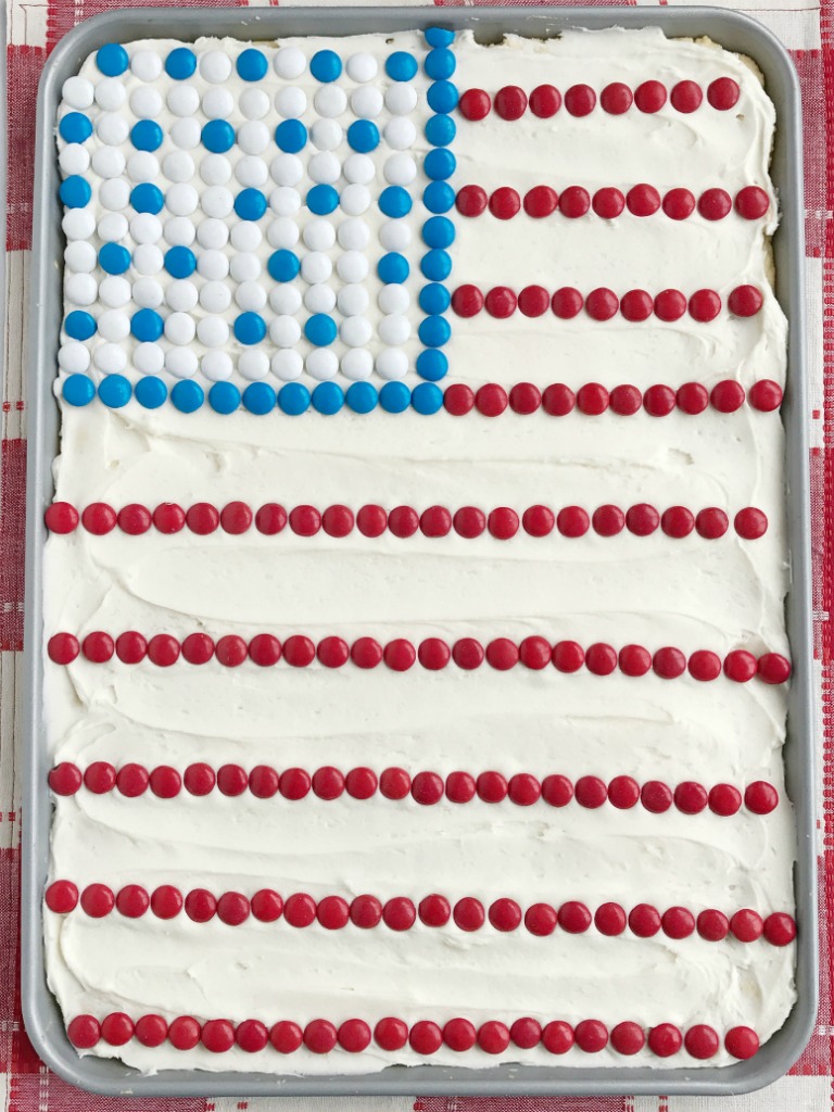 sheet pan Patriotic Sugar Cookie Bars - Together as Family