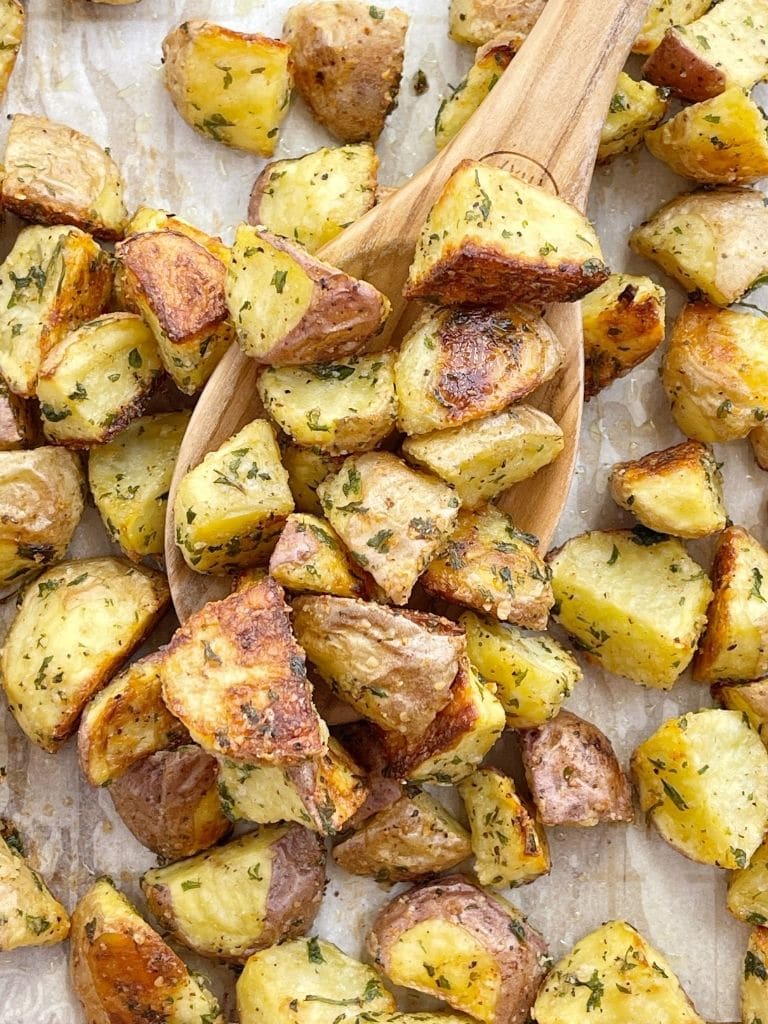 Roasted potatoes is an easy side dish recipe.