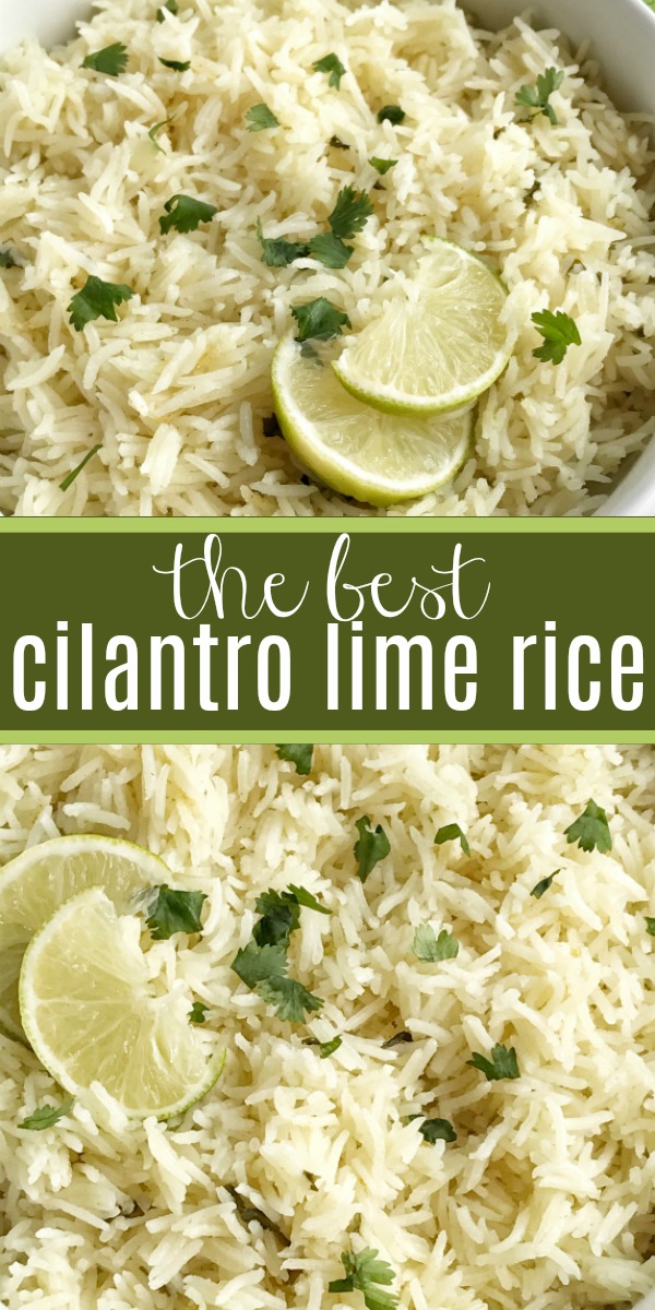 Cilantro Lime Rice | Side Dish Recipe | Rice | Cilantro lime rice is the perfect side dish, for burritos, nachos, or even a taco salad. So many options! Delicious toasted rice is cooked to perfection in a flavorful chicken broth full of spices, cilantro and lime. This is the best cilantro lime rice and turns out perfect every single time. #sidedish #sidedishrecipe #mexicanfood #cilantrolimerice