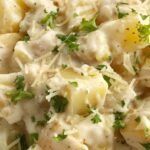 Slow Cooker Creamy Ranch Potatoes | Ranch Potatoes | Side Dish Recipe | Potato Recipe | Ranch potatoes made in the slow cooker with only a few ingredients. Tender, creamy potato chunks seasoned with ranch seasoning mix make for the perfect side dish to any dinner. #sidedish #potatorecipe #recipeoftheday #ranchpotatoes