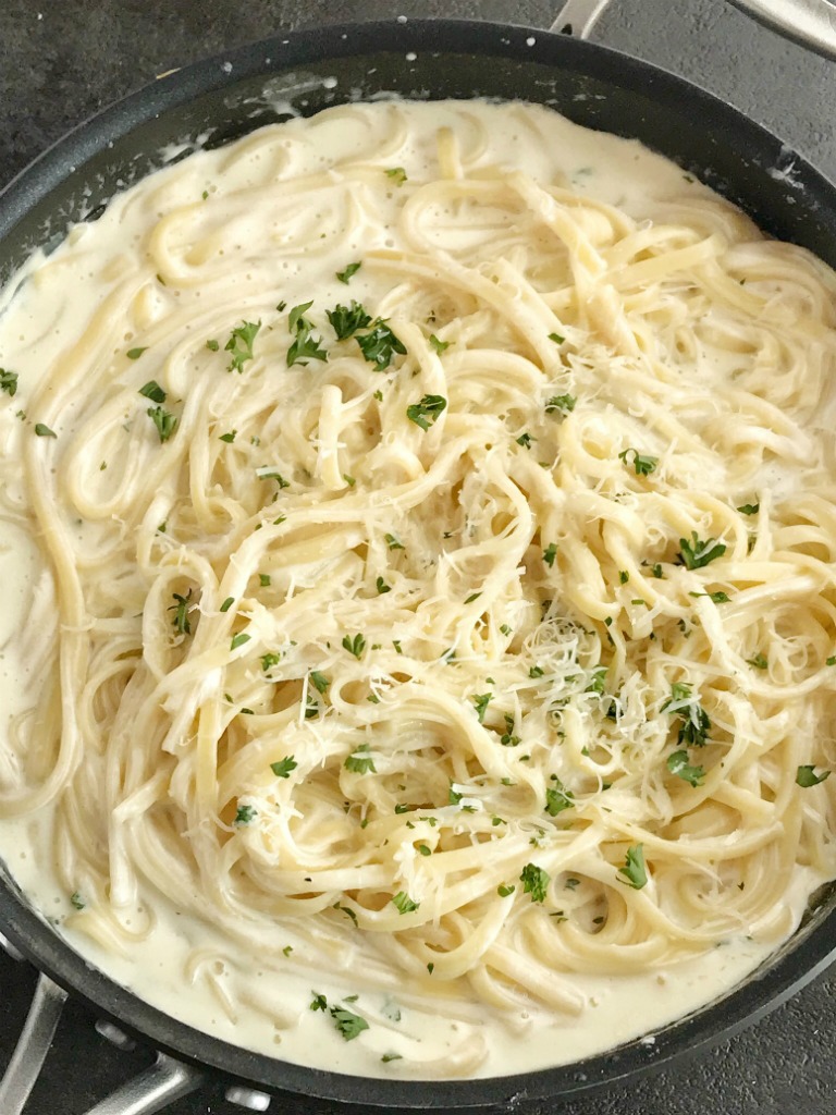 Cream Cheese Alfredo Sauce Together As Family