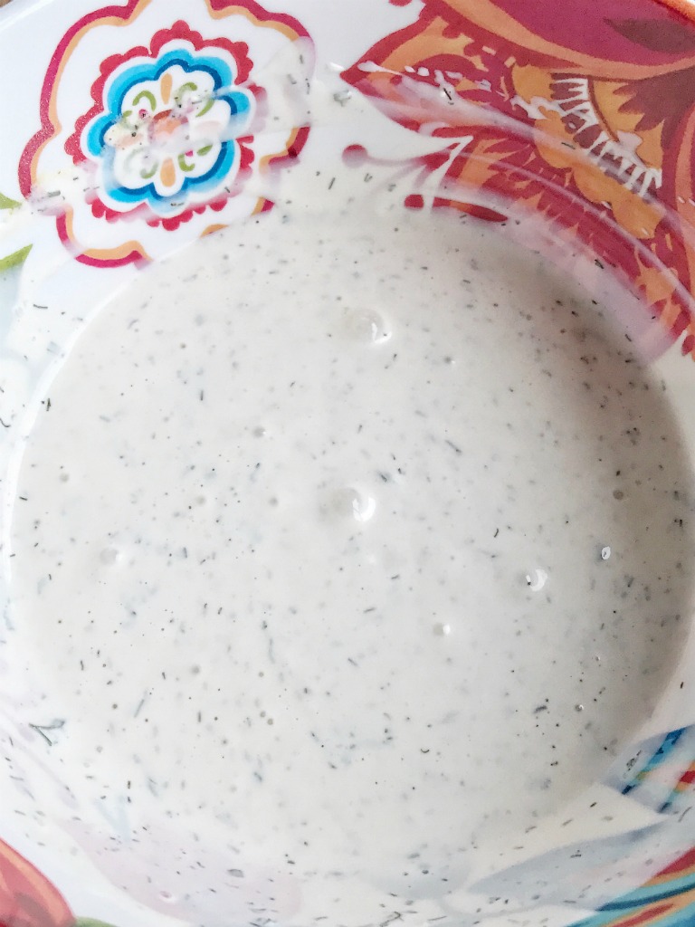 Only a handful of ingredients + 1 minute is all you need to make your own homemade ranch dressing. Use it over salads, as a dip, or in any recipe that calls for ranch dressing! This stuff is so easy & delicious!