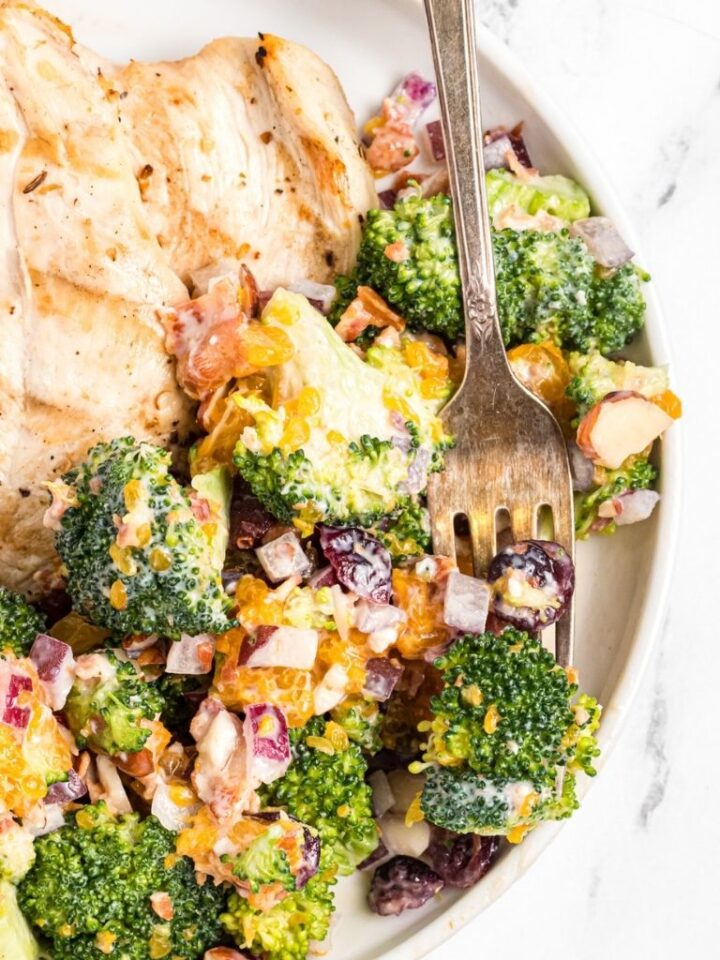 Bacon Mandarin Broccoli Salad Together as Family