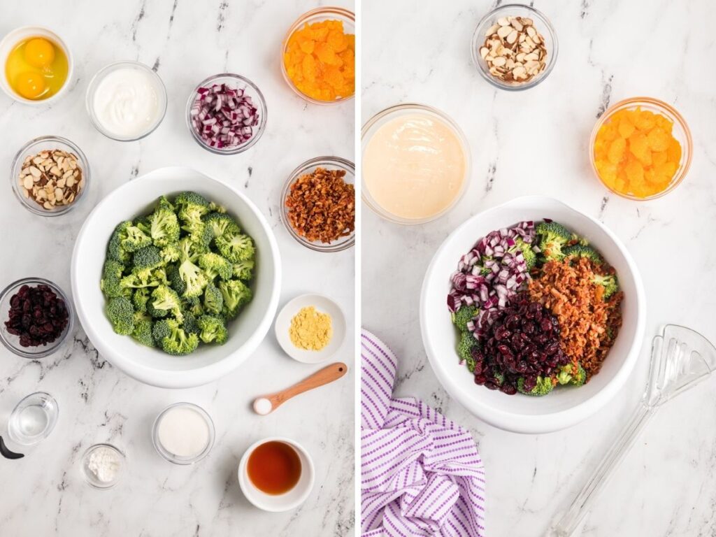 Bacon Mandarin Broccoli Salad Together as Family