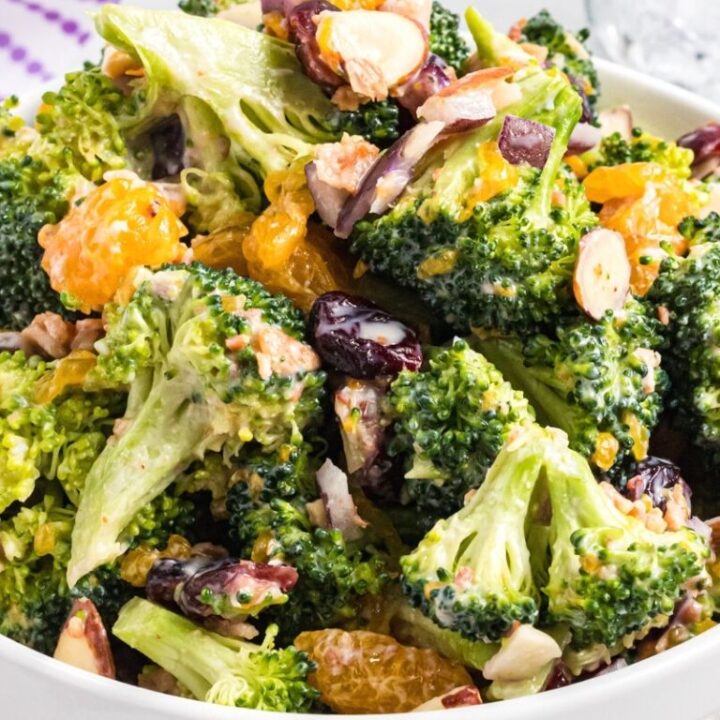 Bacon Mandarin Broccoli Salad Together as Family
