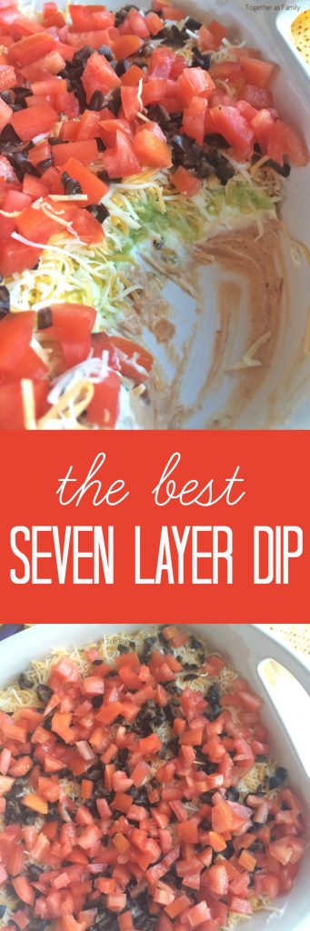 Layers of beans, sour cream, fresh guacamole, shredded cheese, and loaded with fresh veggies! This will be a dip that no one can refuse. Serve with some crisp corn tortilla chips.