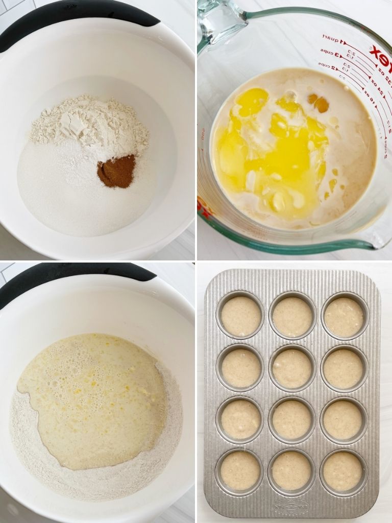 How to make cinnamon sugar donut muffins with step-by-step instructions and pictures. 