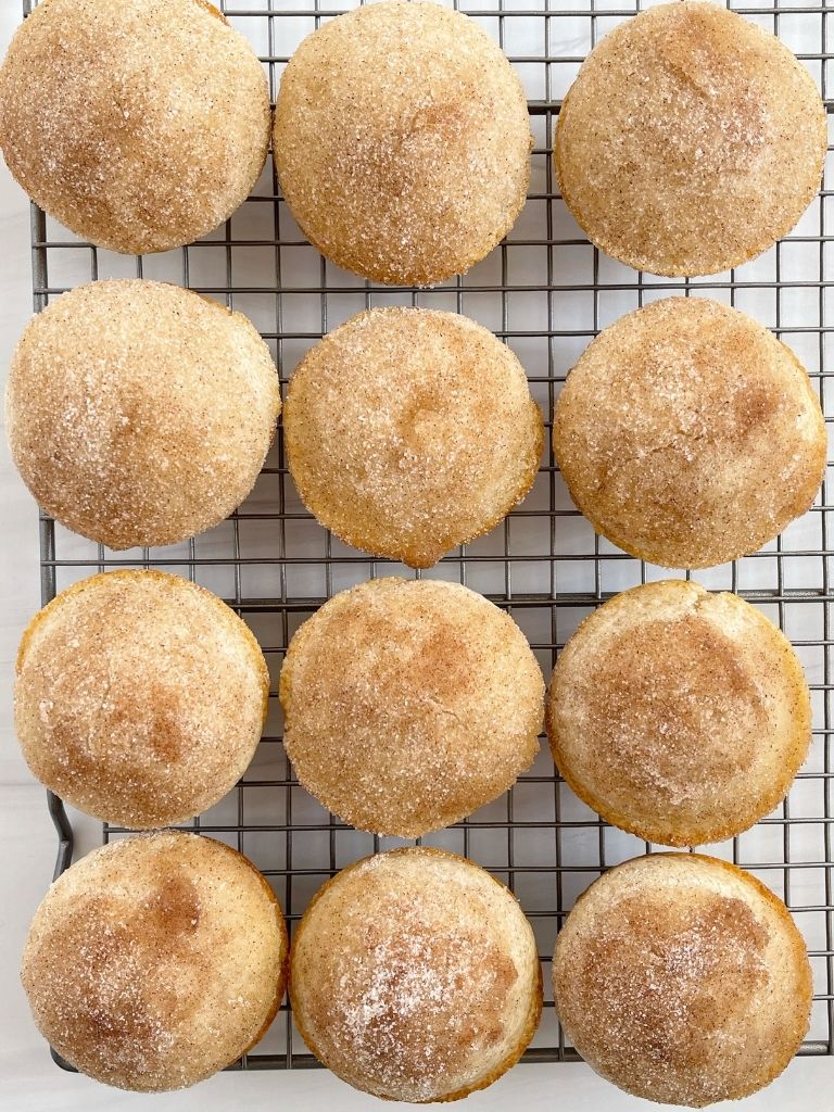 Donut muffins with a buttery cinnamon and sugar topping.