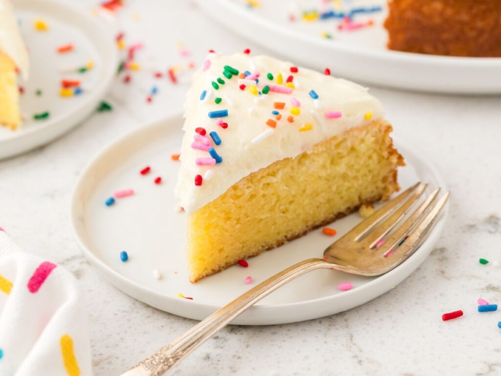 process images for how to make a box cake mix taste homemade.