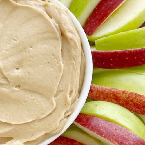 Peanut Butter Greek Yogurt Apple Dip - Together as Family