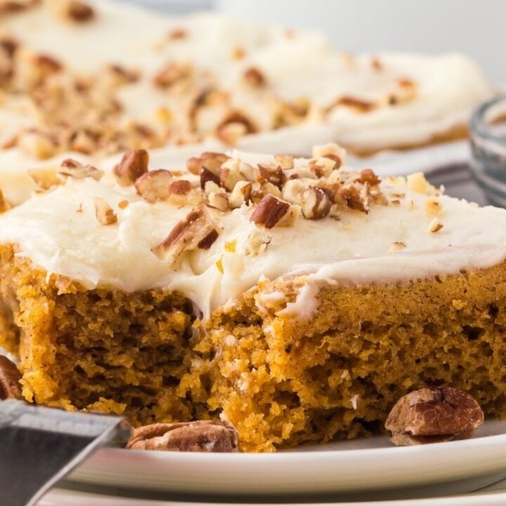 Pumpkin Spice Sheet Cake - Together as Family