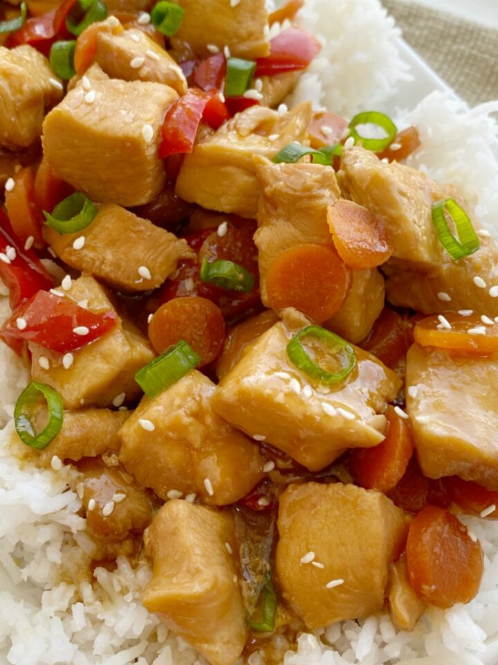 Slow Cooker Mongolian Chicken Together as Family