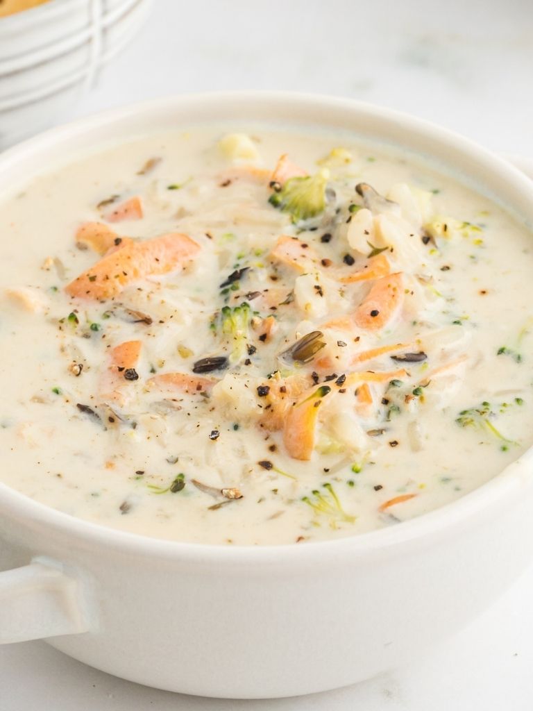 Soup inside a bowl