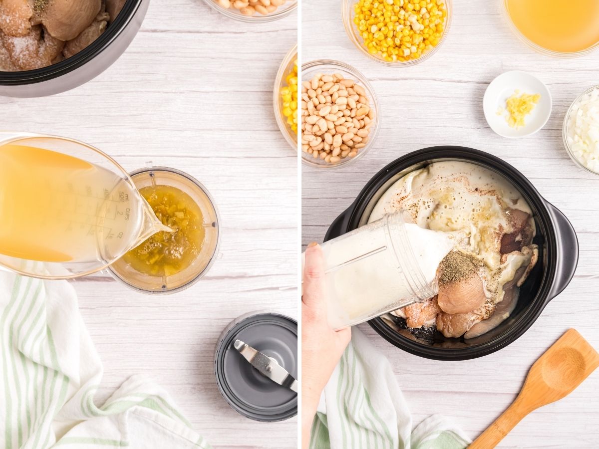 How to make white chicken chili with pictures for step-by-step instructions.