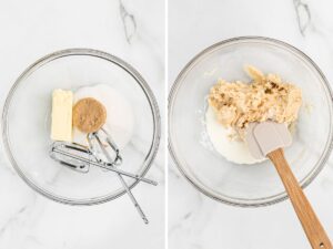 How to make fudge with cookie dough with step by step process shots.