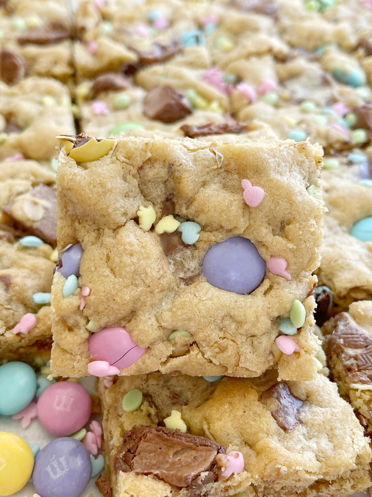 Easter confetti cookie bar recipe