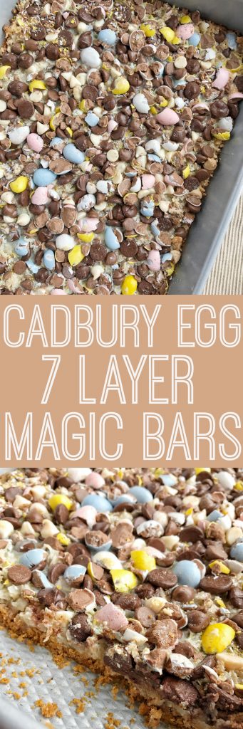 Cadbury Egg 7 Layer Magic Bars
