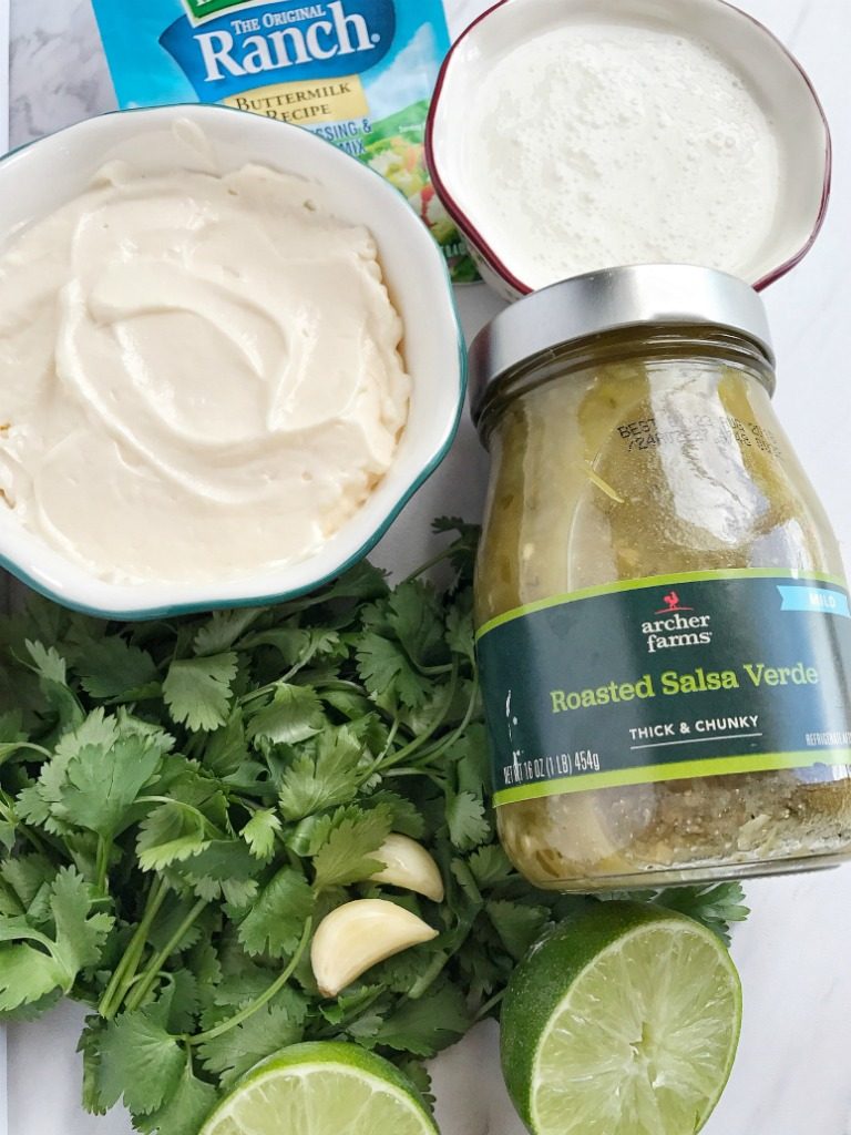 Cilantro lime salsa verde dressing is packed with so much flavor! Cilantro, salsa verde, and lime. This is so good served in rice bowls, over salads, with grilled chicken, as a dip with taquitos, or use for tacos and burritos. The options are endless.