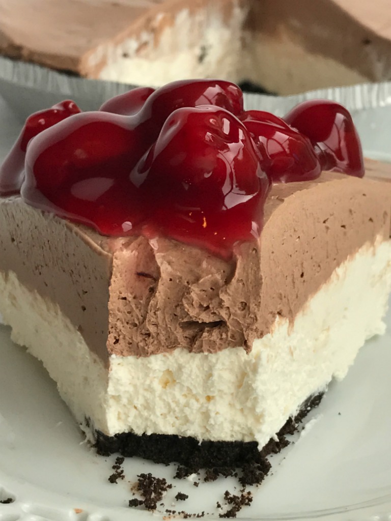 No Bake Black Forest Pie - Together as Family