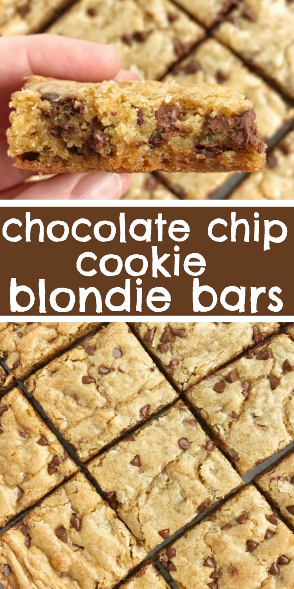 Chocolate Chip Cookie Blondies - Together as Family