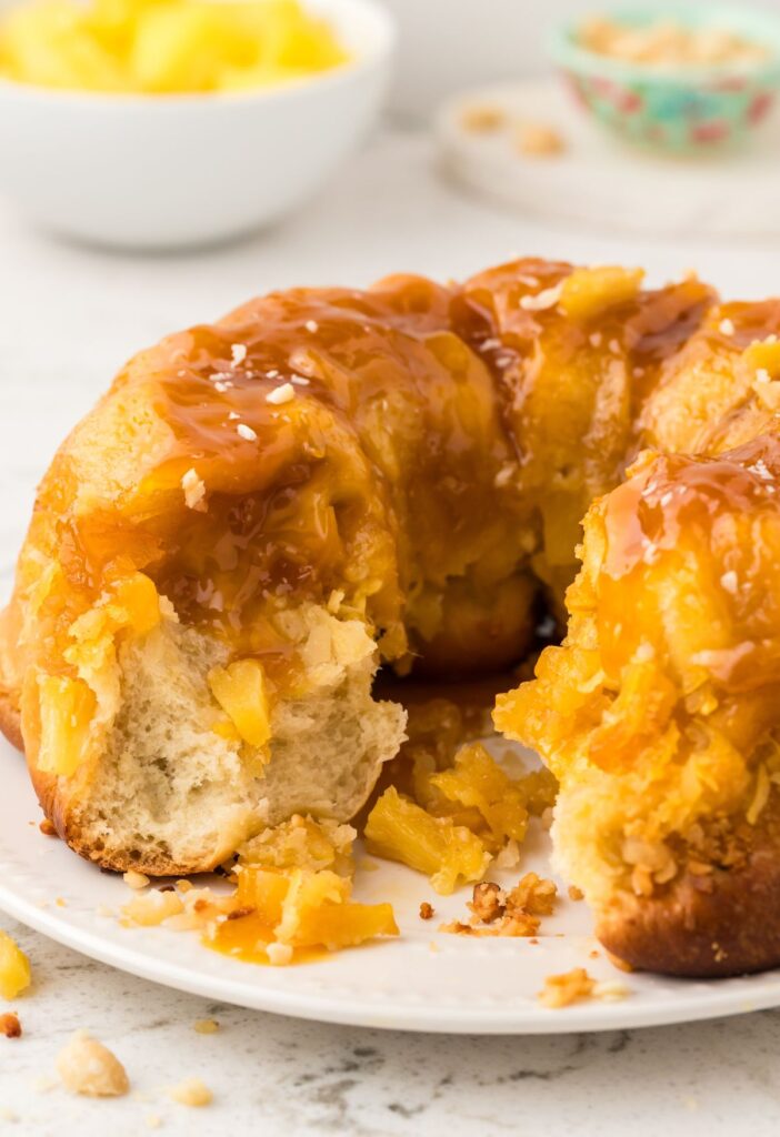 Inside of the monkey bread 