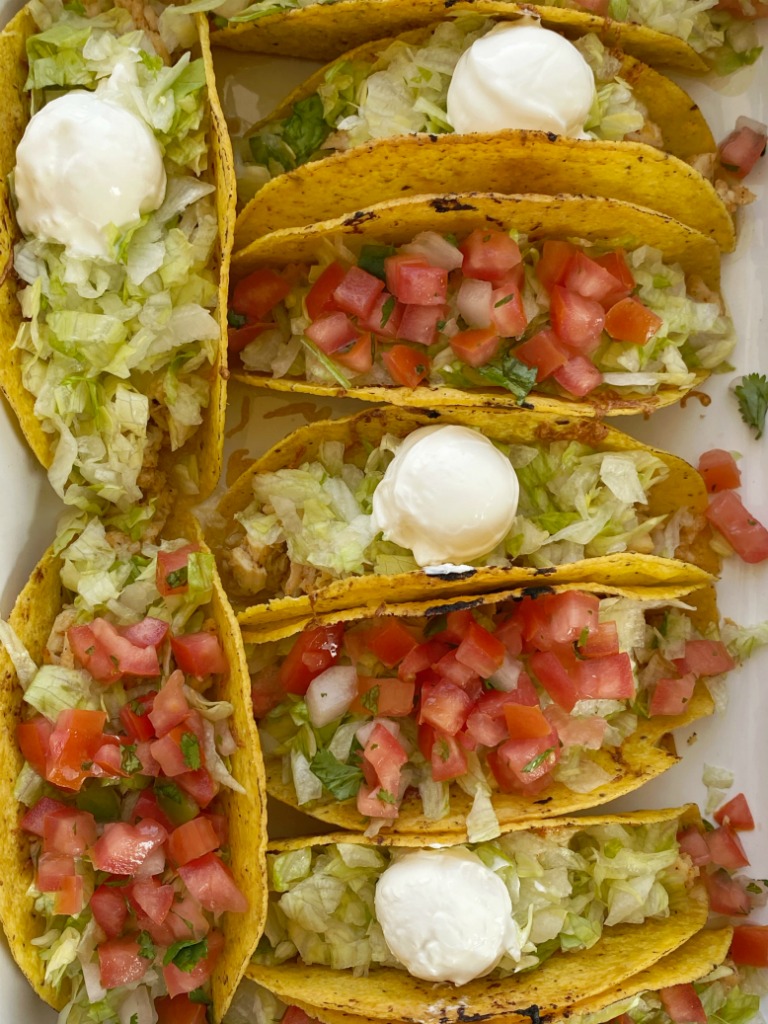 Baked Honey Lime Chicken Tacos