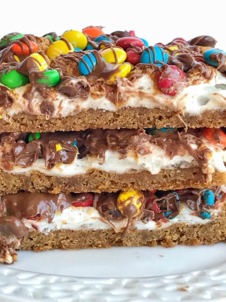 Peanut Butter Smores Cookie Bars