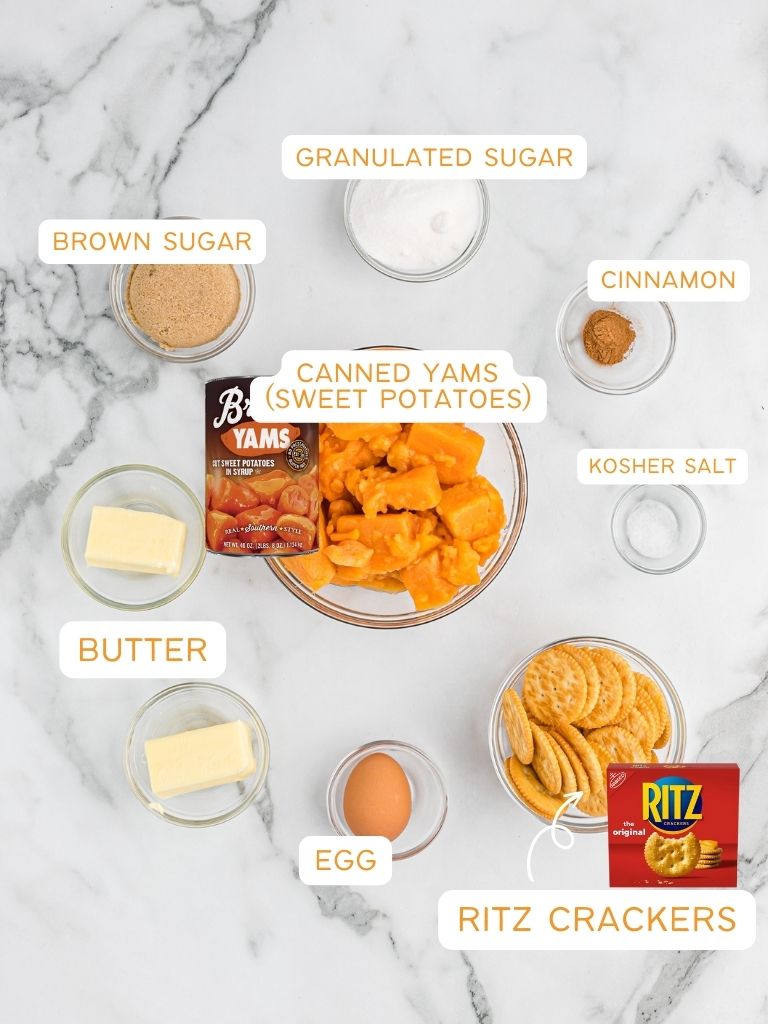 Labeled ingredients for this recipe to show what you need to make it. 