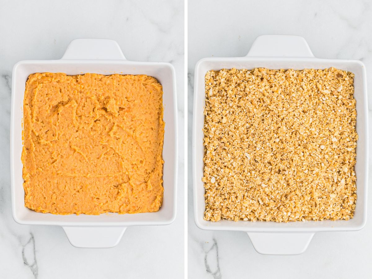 How to make this easy sweet potato casserole with step by step process photos. 