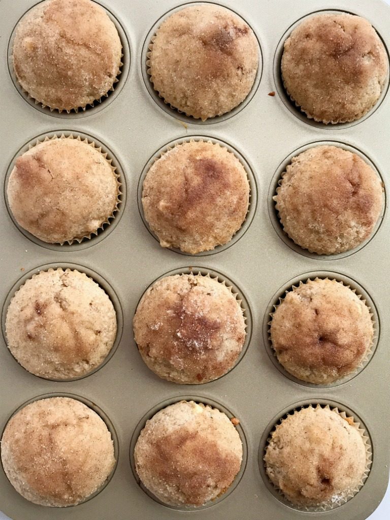 Caramel Apple Muffins are better than the bakery. Loaded with caramel chunks, cinnamon & sugar and apple chunks in a soft muffin recipe | www.togetherasfamily #caramelrecipes #caramel #muffinrecipes #muffins #apple #applerecipes