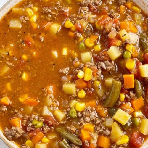 Hamburger Vegetable Soup Recipe Without Tomatoes Deporecipe.co