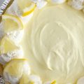 Lemon Cheesecake Cream Pie is a no bake dessert that is so creamy and bursting with fresh and sweet lemon flavor! Perfect for a summer dessert, at a bbq, or picnic. It's also a make ahead dessert that is so pretty and perfect for summer.