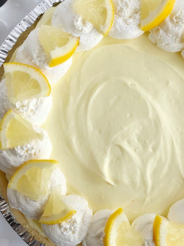 No Bake Lemon Cheesecake Pie