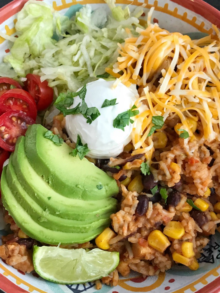 Instant Pot Chicken Burrito Bowls - Together as Family