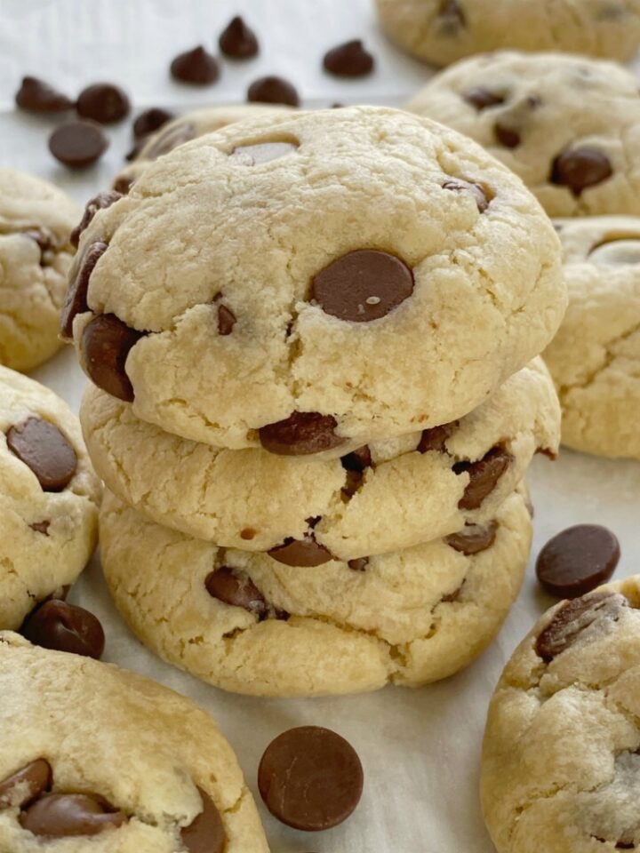 No Egg Cream Cheese Chocolate Chip Cookies - Together as Family