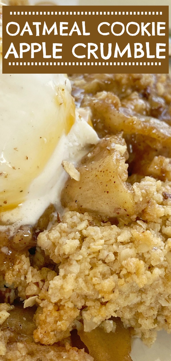 Oatmeal Cookie Apple Crumble Together as Family