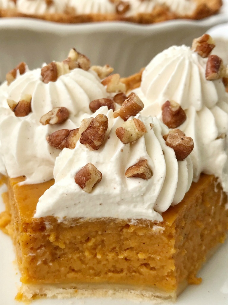 Maple Pumpkin Pie | Pumpkin Pie Recipe | Thanksgiving Recipe | If you love pumpkin pie then you'll want to make this maple pumpkin pie that's sweetened with pure maple syrup. Top off a slice with the pumpkin spiced homemade whipped cream. It's a fun twist to the classic pumpkin pie. #thanksgiving #thanksgivingrecipe #recipeoftheday #pie #pumpkinpie #dessertrecipe