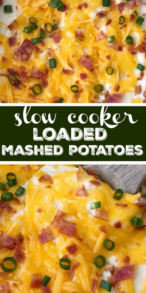 Slow Cooker Loaded Mashed Potatoes Together as Family