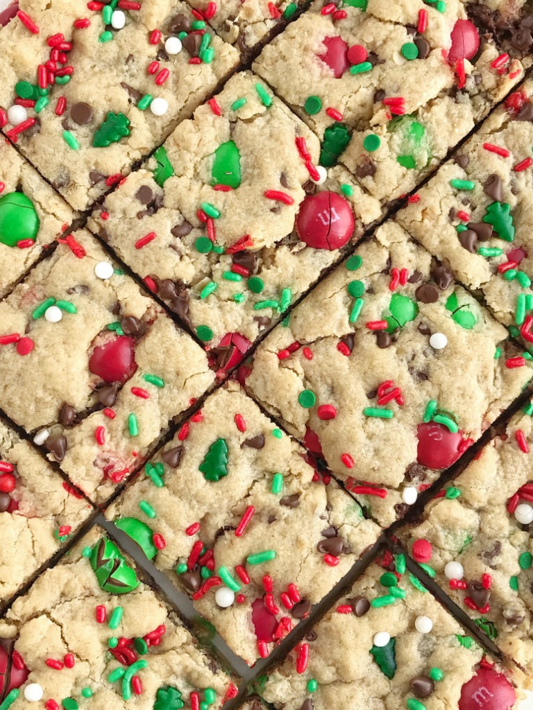 Santa's Favorite Peanut Butter M&M Cookies - Baker by Nature