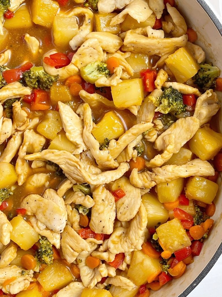 Pineapple Teriyaki Chicken Stir Fry