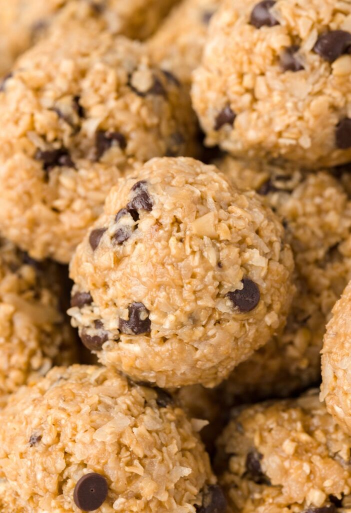 Close up photo of the energy balls