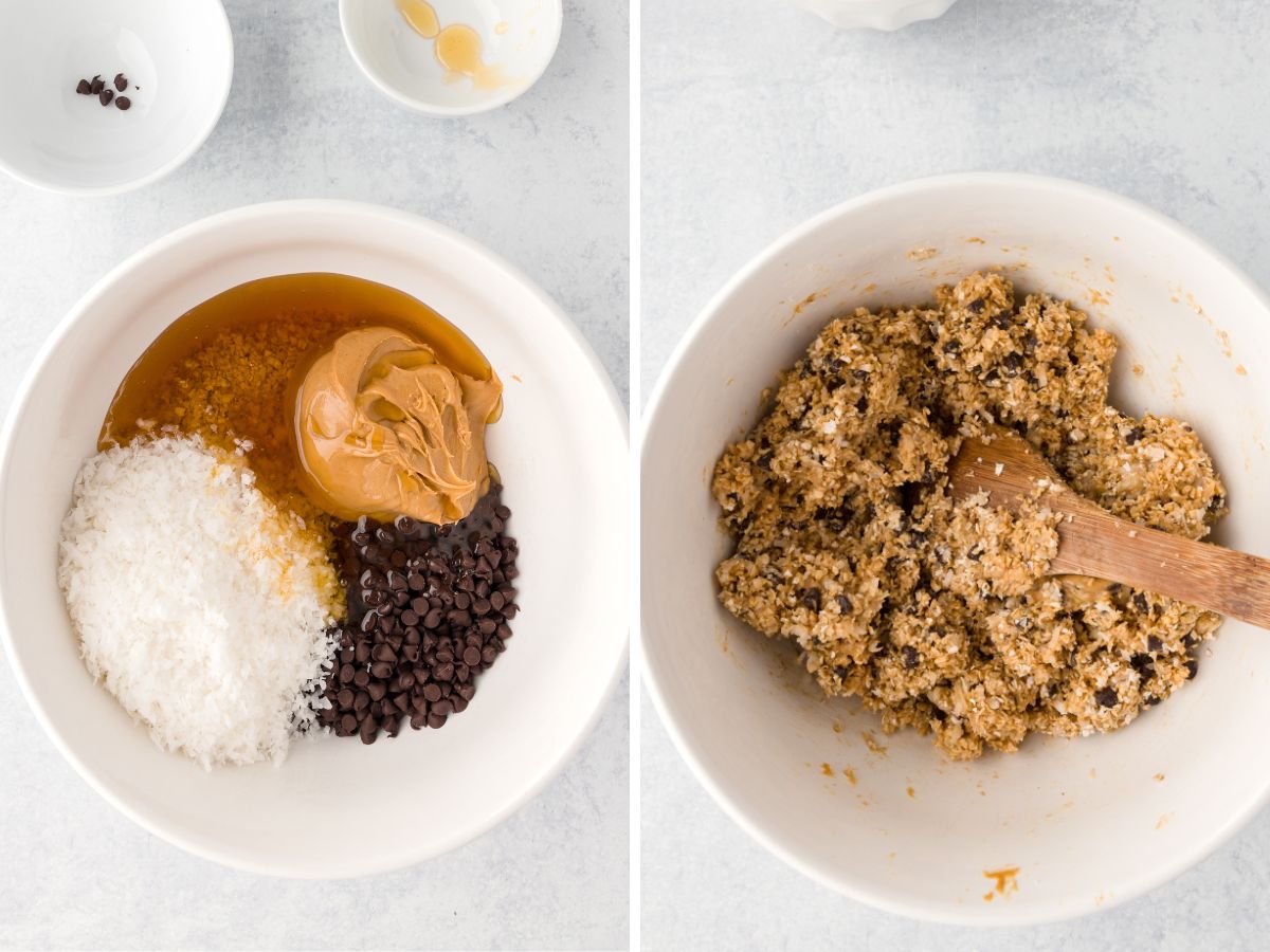 Steel Cut Oatmeal Energy Bites Together as Family