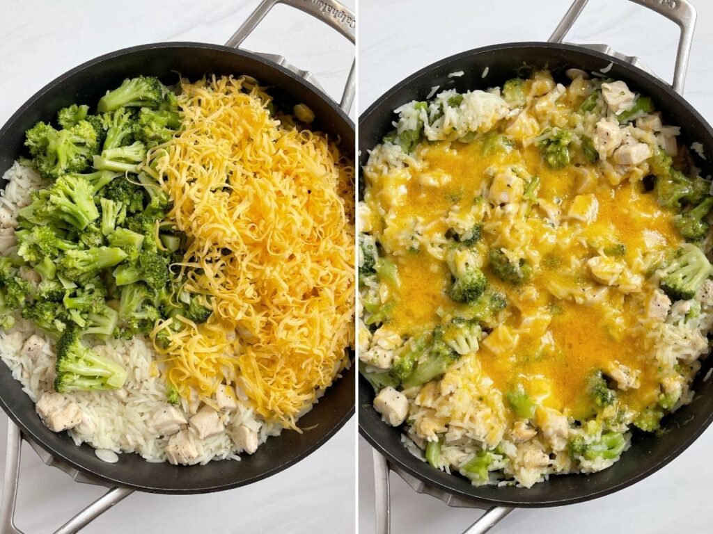 One Pot Cheesy Chicken Broccoli Rice - Together As Family