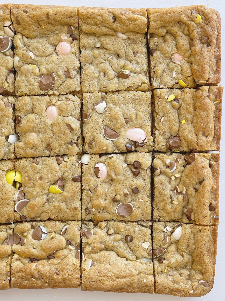 Cadbury Mini Egg Blondie Bars