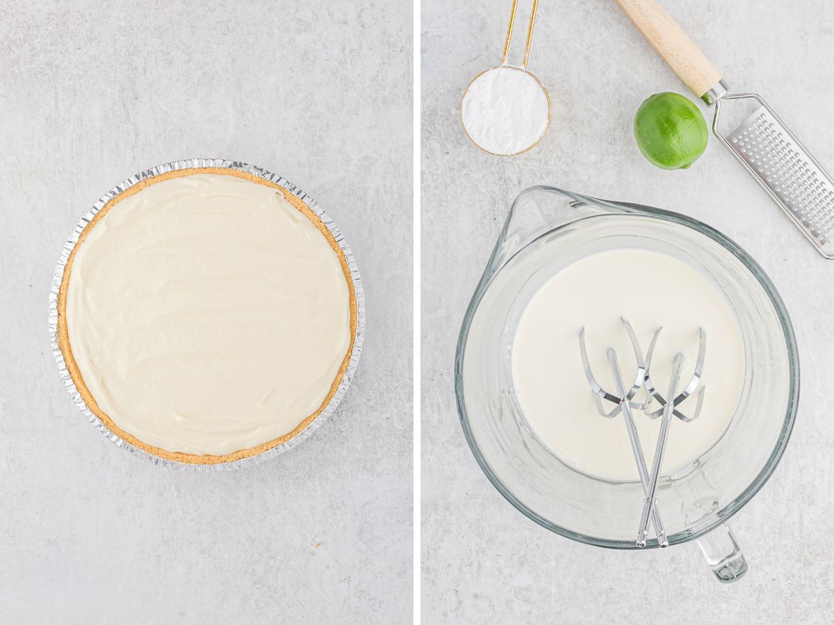 How to make this recipe for a key lime pie with step by step pictures.