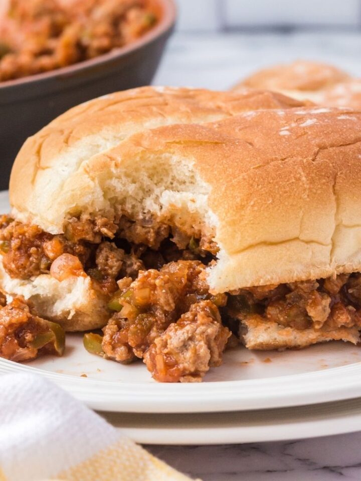 BBQ Turkey Sloppy Joes Together as Family