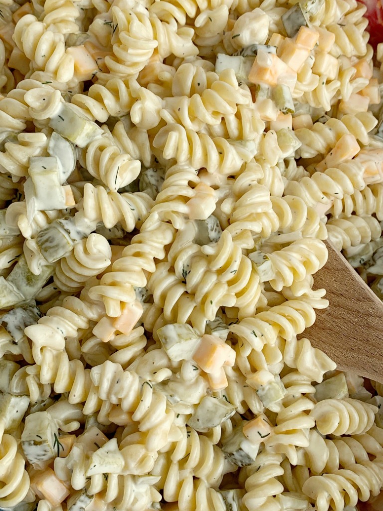 dill pickle pasta salad recipe