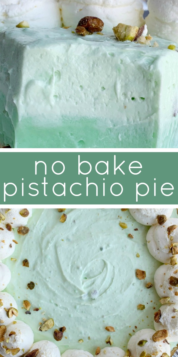 No Bake Pistachio Cheesecake Pie | Pistachio Cheesecake | No Bake Pie Recipe | No Bake Desserts | Pistachio Cheesecake Pie is no bake and so simple to make! Graham cracker crust with three layers of creamy, fluffy pistachio pudding filling. #nobakerecipes #nobake #nobakedesserts #pie #pistachio #easydessertrecipes #recipeoftheday #summerrecipes #holidayrecipes
