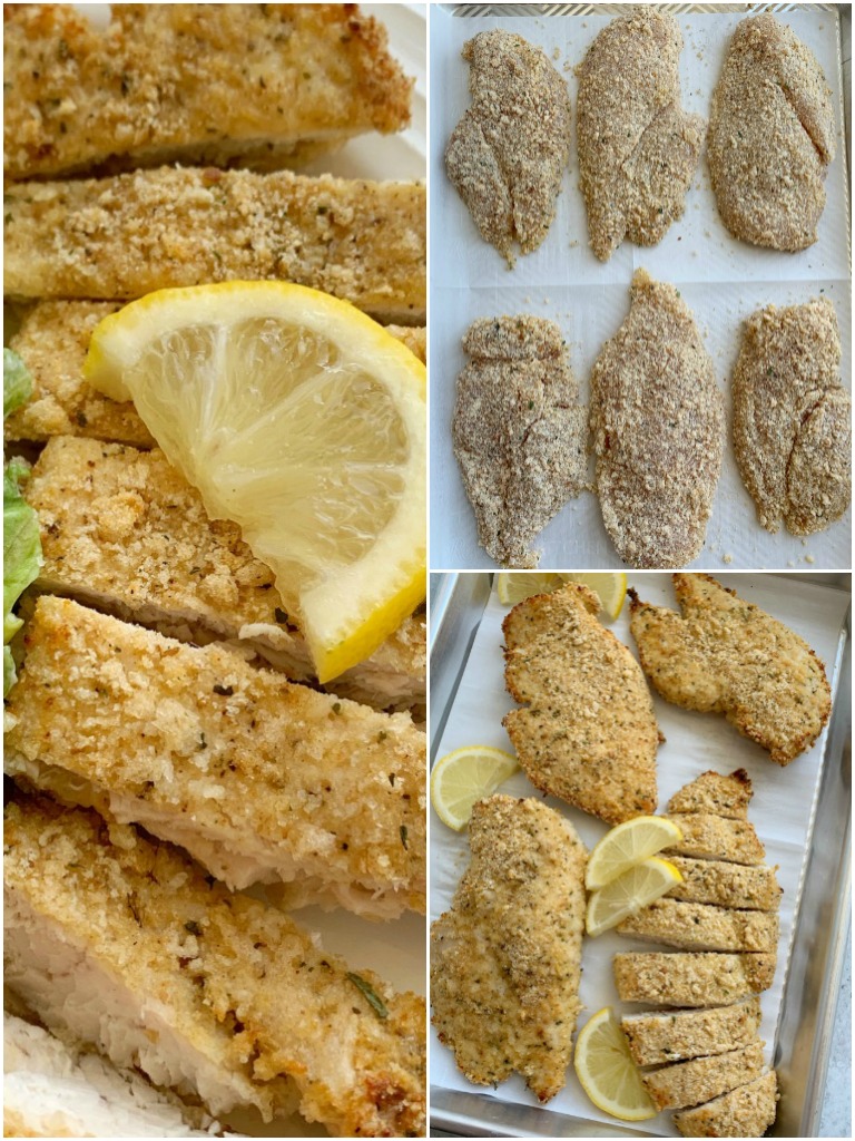 How to make lemon parmesan chicken with photo instructions.